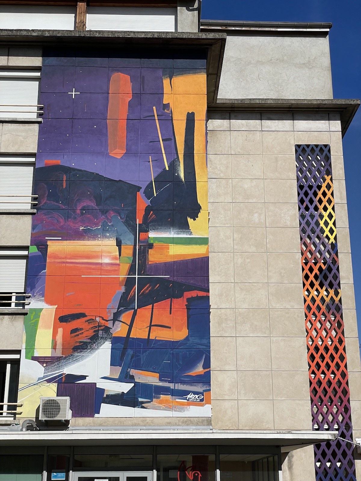 Fresque murale Heng street art graffiti Valence