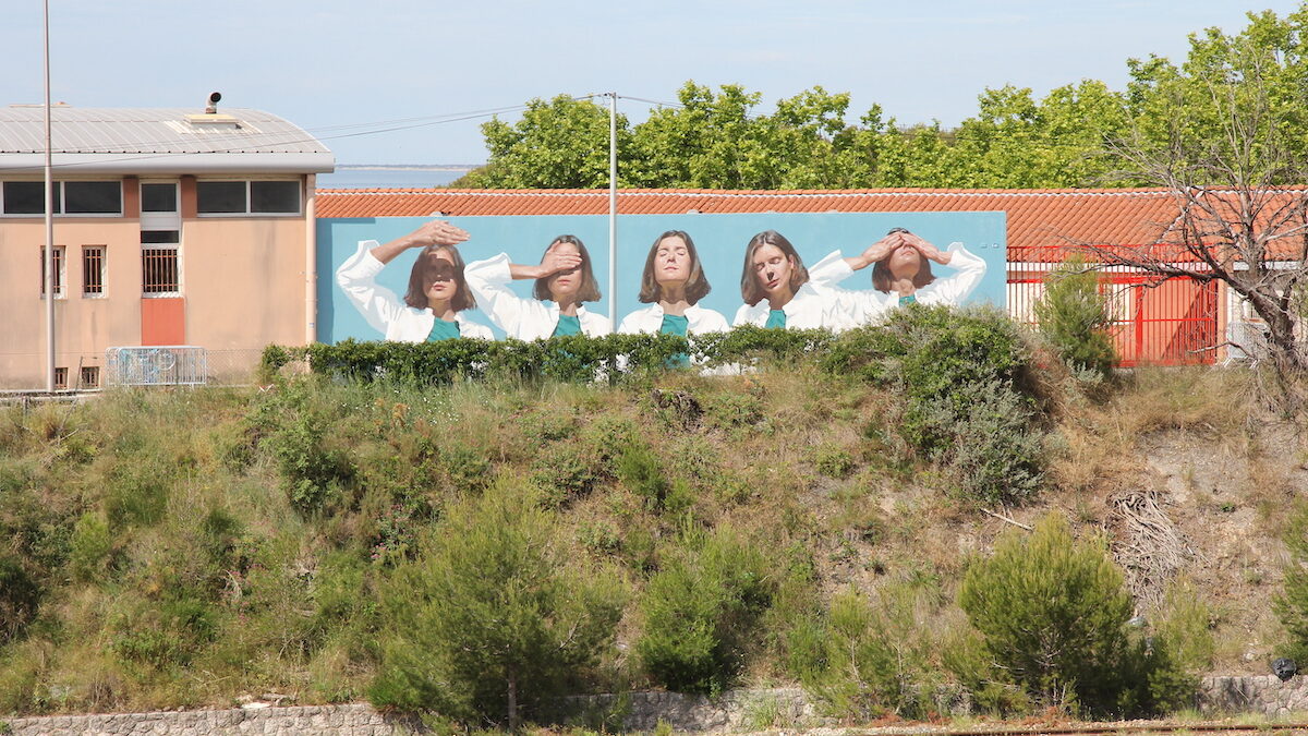 Mur d'Eloise Gillow pour le festival Les Nouveaux Ateliers