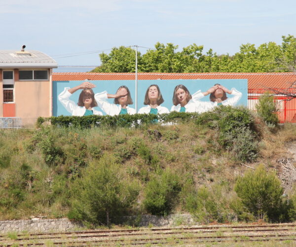 Mur d'Eloise Gillow pour le festival Les Nouveaux Ateliers