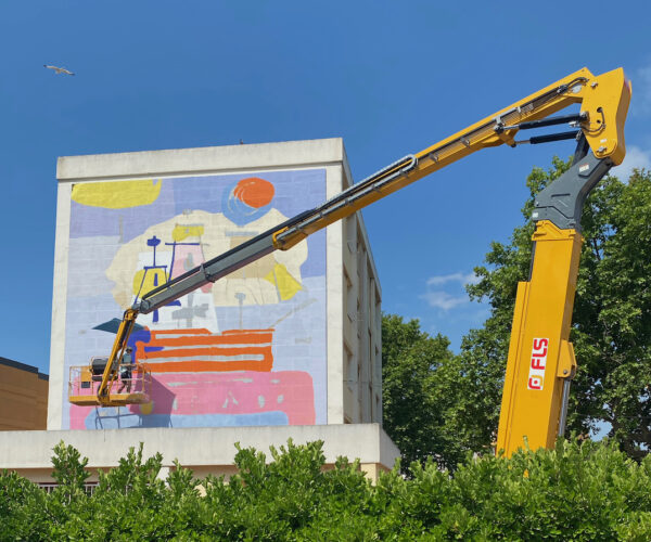 Zeklo fresque pour le festival Les Nouveaux Ateliers